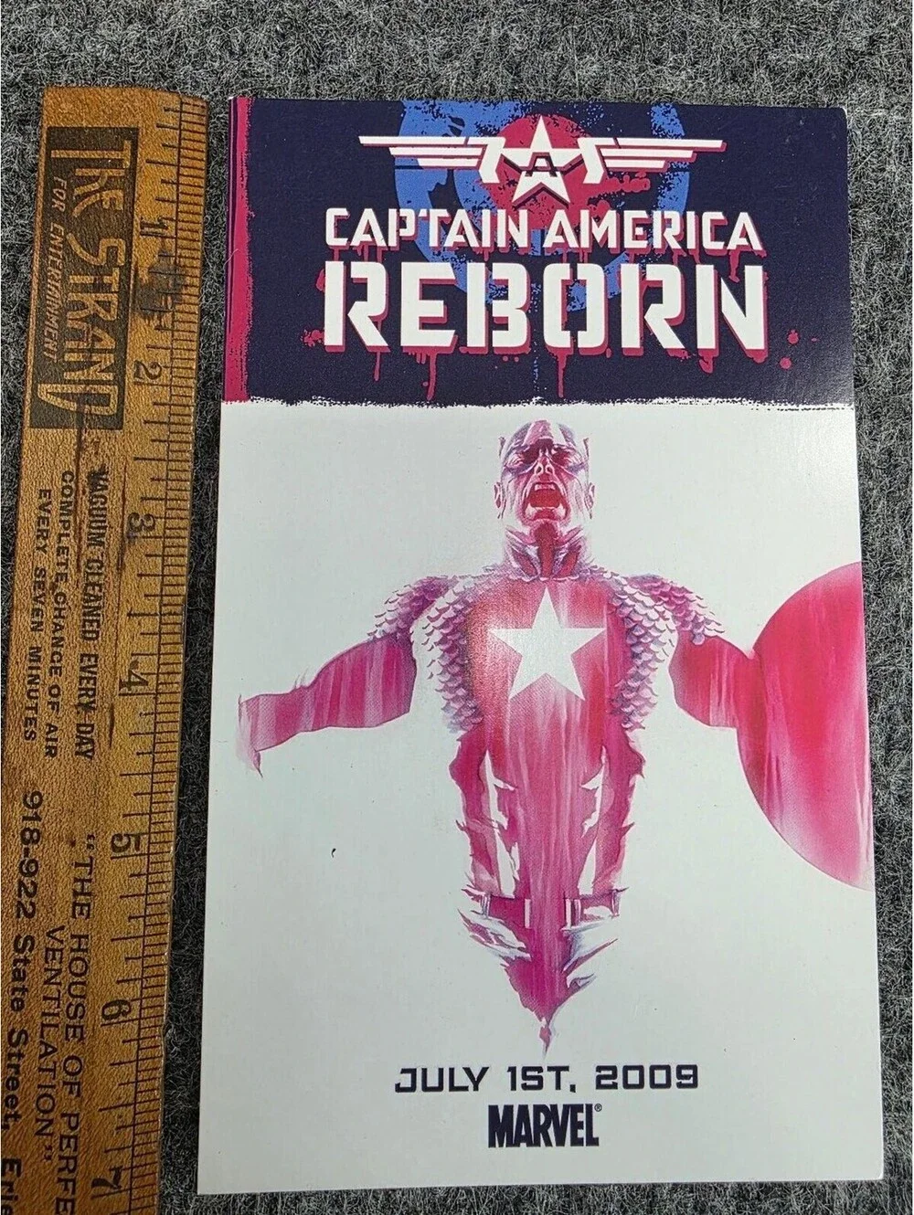 Marvel Captain America Reborn 2009 Promo Flyer Comic Book Ephemera